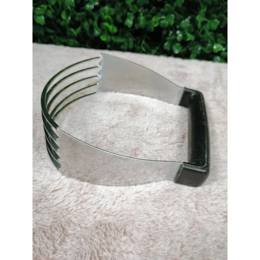 Vtg EKCO Chromium Plated Dough Blender‎ Pastry Cutter Black Handle USA 1486255